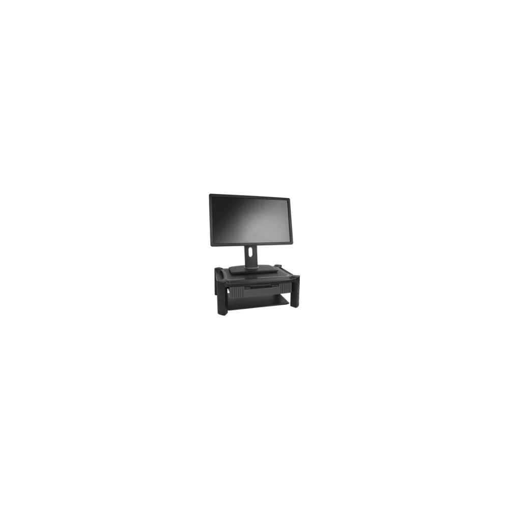 A large main feature product image of Startech Computer Monitor Riser Stand with Drawer - Height Adjustable
