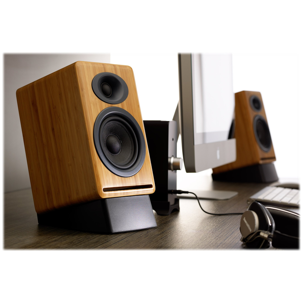 Buy Now Audioengine P4 Passive Bookshelf Speakers Solid Bamboo