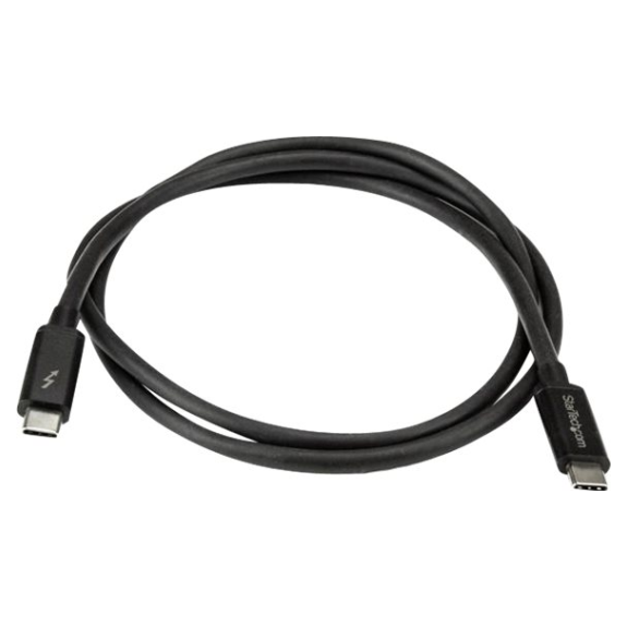 Startech 1m USBC Thunderbolt 3, 20Gbps Cable Black PLE Computers