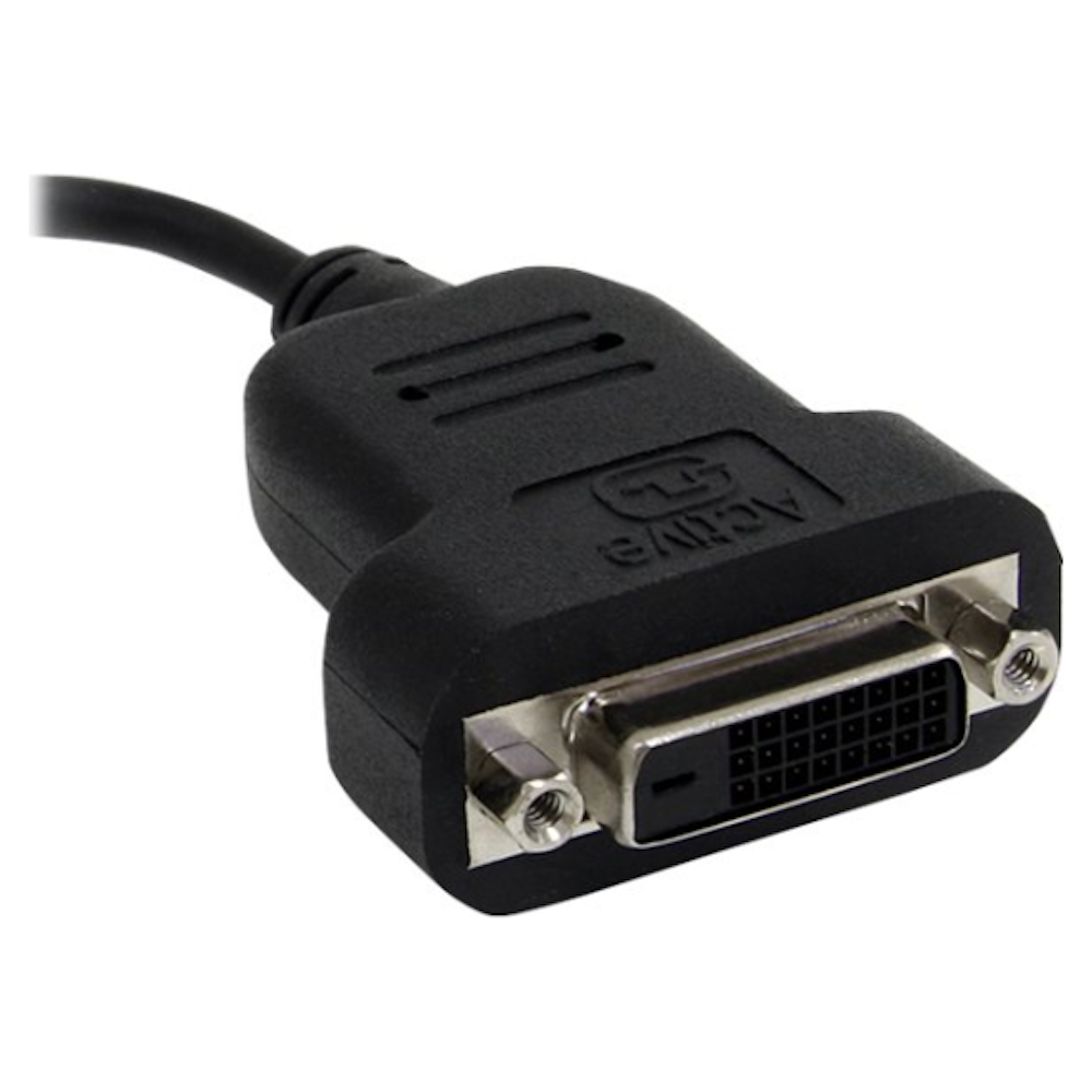 A large main feature product image of Startech miniDisplayPort to DVI Active Adapter