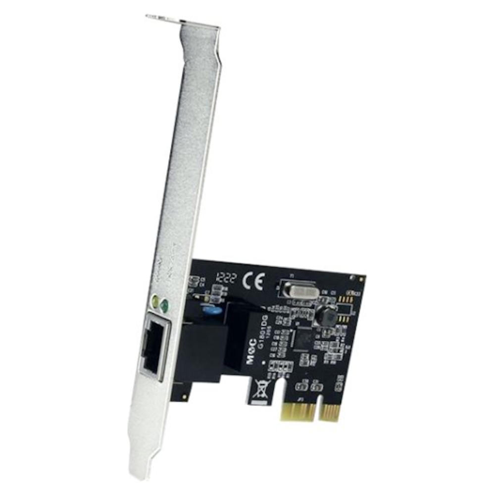 A large main feature product image of Startech PCIe Gigabit Network Adapter