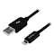 A small tile product image of Startech Black 8-pin Lightning to USB 2M Cable
