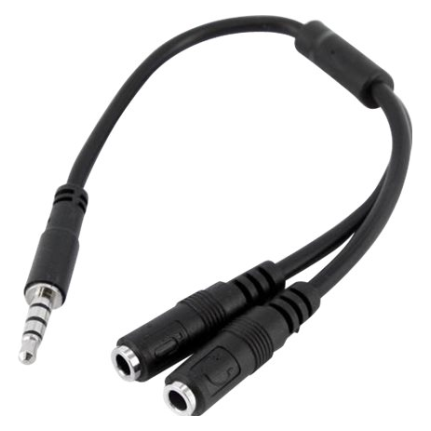 Startech Headset Adapter w Headphone Microphone Inputs PLE