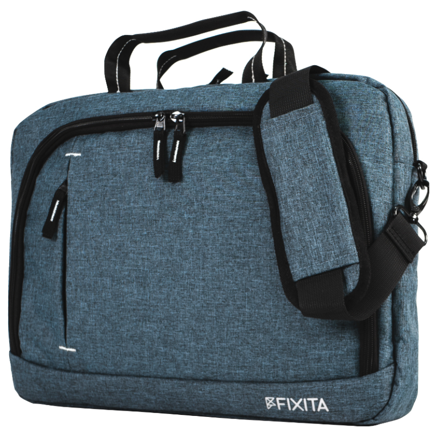 A large main feature product image of Fixita Urban 15.6" Grey Messenger Notebook Bag