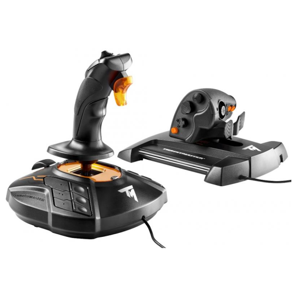 A large main feature product image of Thrustmaster T.16000M FCS HOTAS - Joystick & Throttle for PC