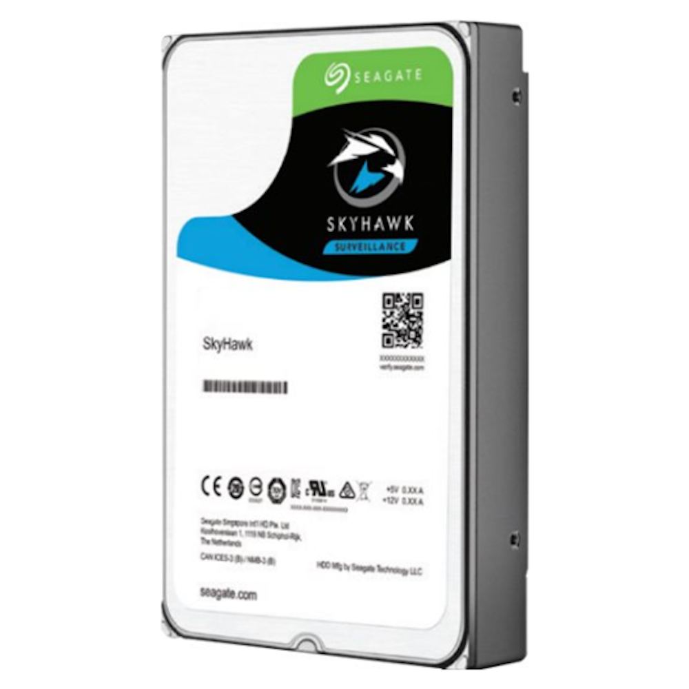 A large main feature product image of Seagate SkyHawk 3.5" Surveillance HDD - 6TB 256MB