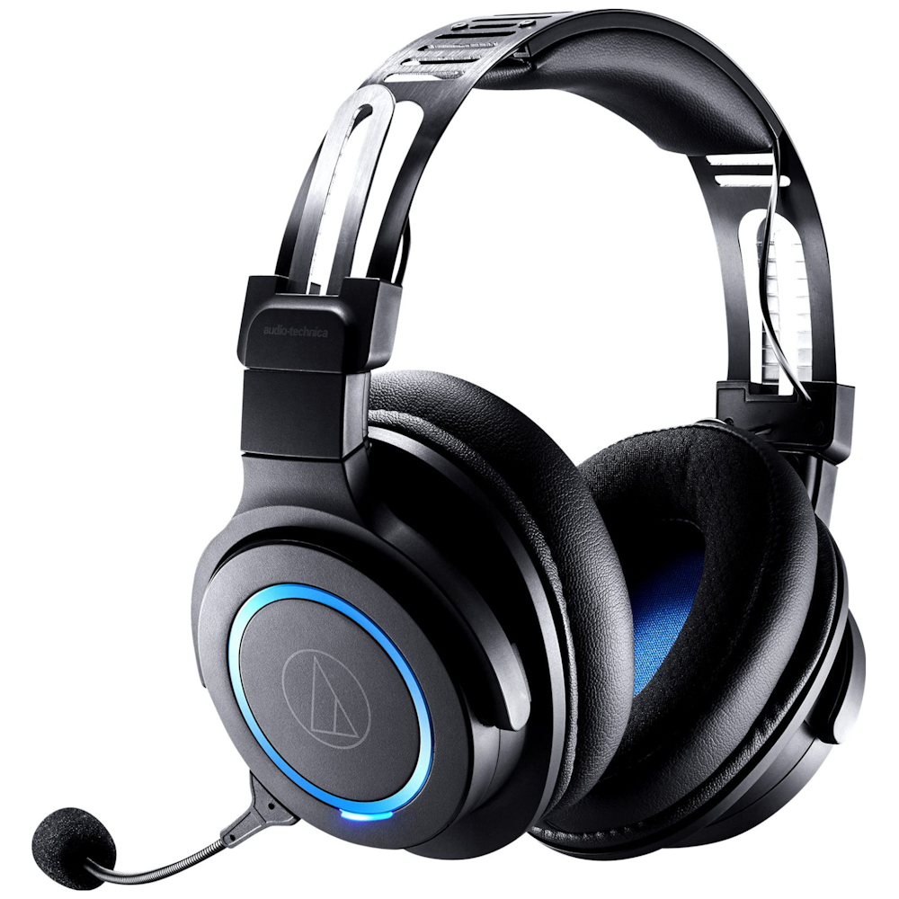 A large main feature product image of Audio-Technica ATH-G1WL Wireless Gaming Headset