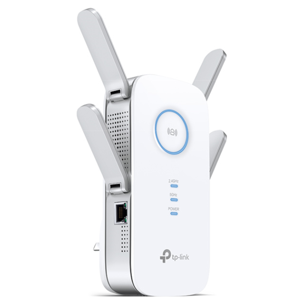 A large main feature product image of TP-Link RE650 - AC2600 Wi-Fi 5 Range Extender