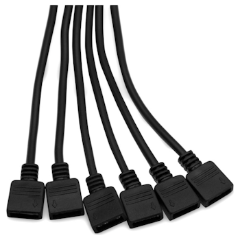 Product image of EK 6-WAY Addressable RGB Splitter Cable - Click for product page of EK 6-WAY Addressable RGB Splitter Cable