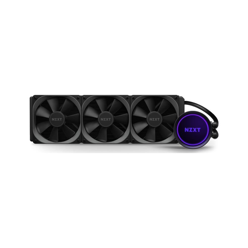 A large main feature product image of NZXT Kraken X73 360mm AIO Liquid CPU Cooler