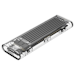 A product image of ORICO Clear M.2 NVMe Type-C USB 3.1 SSD Enclosure - Black