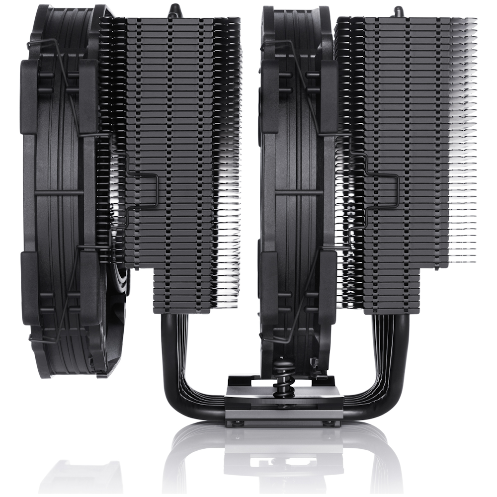 A large main feature product image of Noctua NH-D15 Chromax Black - Multi-Socket PWM CPU Cooler