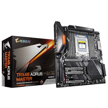 Product image of Gigabyte TRX40 Aorus Master E-ATX sTRX4 Desktop Motherboard - Click for product page of Gigabyte TRX40 Aorus Master E-ATX sTRX4 Desktop Motherboard