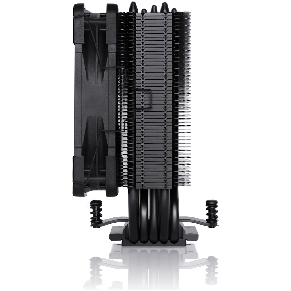A large main feature product image of Noctua NH-U12S Chromax Black - Multi-Socket CPU Cooler