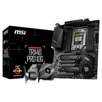 Product image of MSI TRX40 Pro 10G sTRX4 ATX Desktop Motherboard - Click for product page of MSI TRX40 Pro 10G sTRX4 ATX Desktop Motherboard