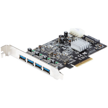 Product image of Startech 4 Port PCIe USB 3.1 10Gbps Card with 2 Dedicated Channels - Click for product page of Startech 4 Port PCIe USB 3.1 10Gbps Card with 2 Dedicated Channels