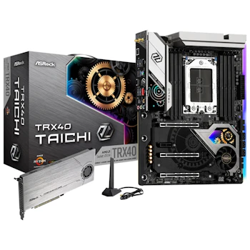 Product image of ASRock TRX40 Taichi sTRX4 ATX Desktop Motherboard - Click for product page of ASRock TRX40 Taichi sTRX4 ATX Desktop Motherboard