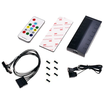 Product image of ID-COOLING HA-01 Addressable RGB PWM Fan Hub - Click for product page of ID-COOLING HA-01 Addressable RGB PWM Fan Hub