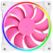 A product image of ID-COOLING ZF Series 120mm ARGB Case Fan - Pink