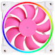 A small tile product image of ID-COOLING ZF Series 120mm ARGB PWM Fan (Pink)