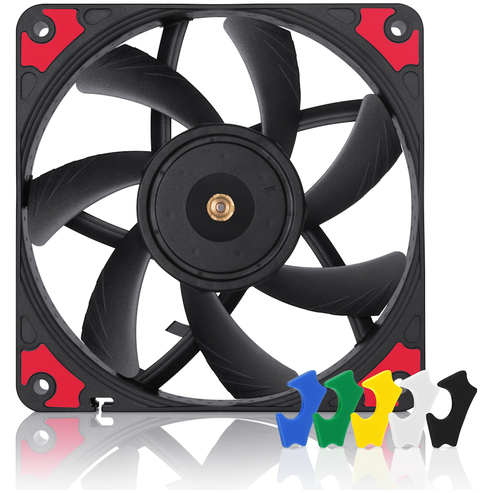A large main feature product image of Noctua NF-A12x15-PWM 120mm x 15mm 1850RPM PWM Chromax Cooling Fan