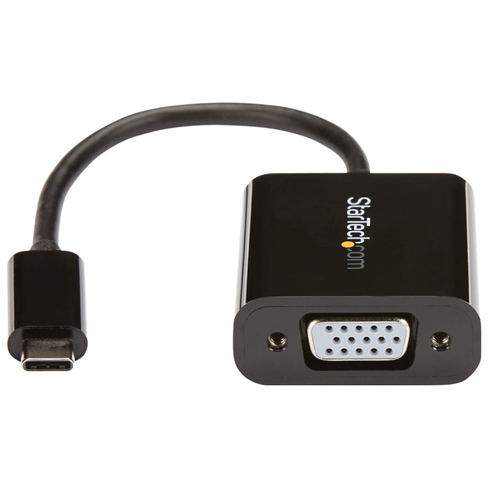 A large main feature product image of Startech USB Type-C to VGA Adapter
