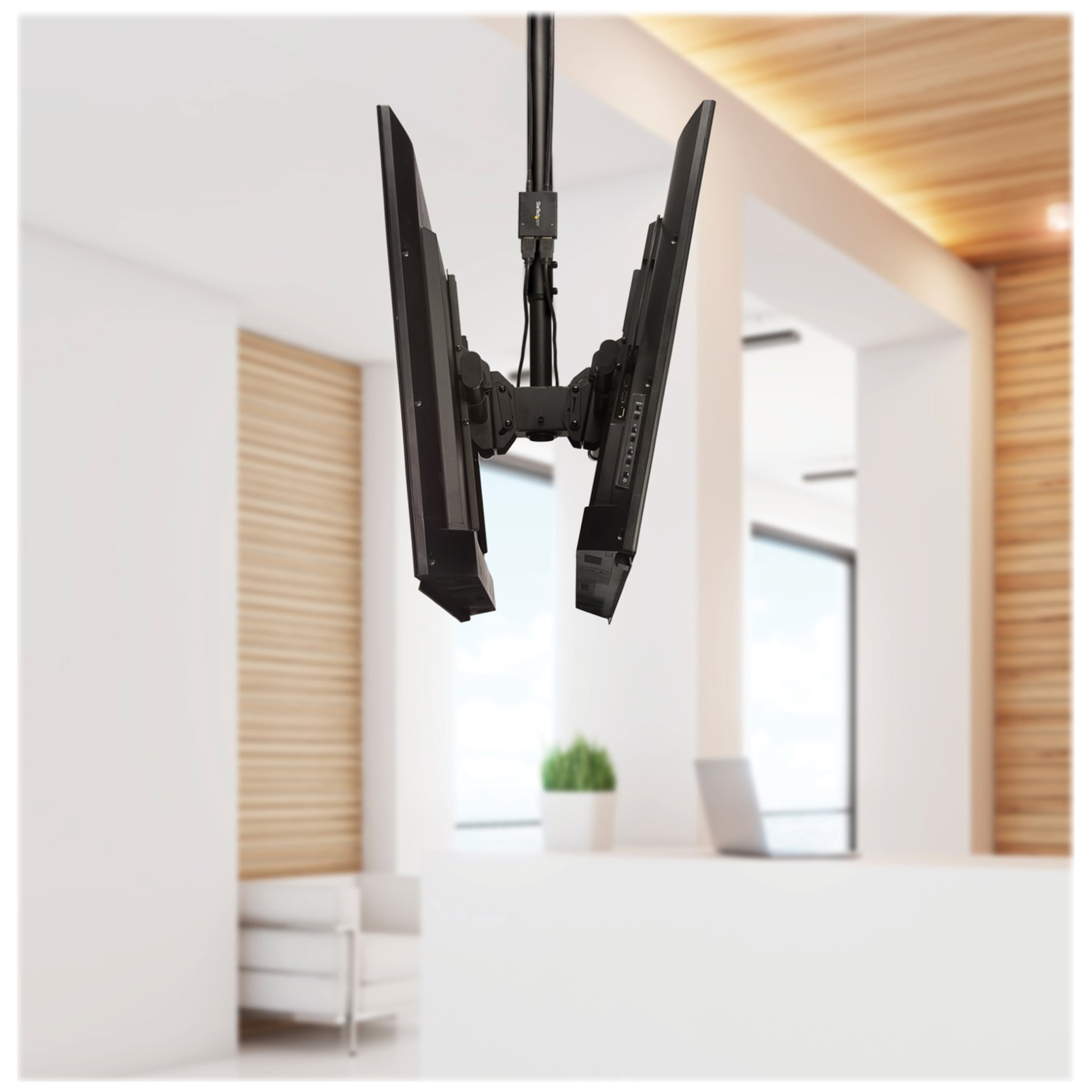 A large main feature product image of Startech HDMI 2 Port 4K Video Splitter with USB or Power Adapter