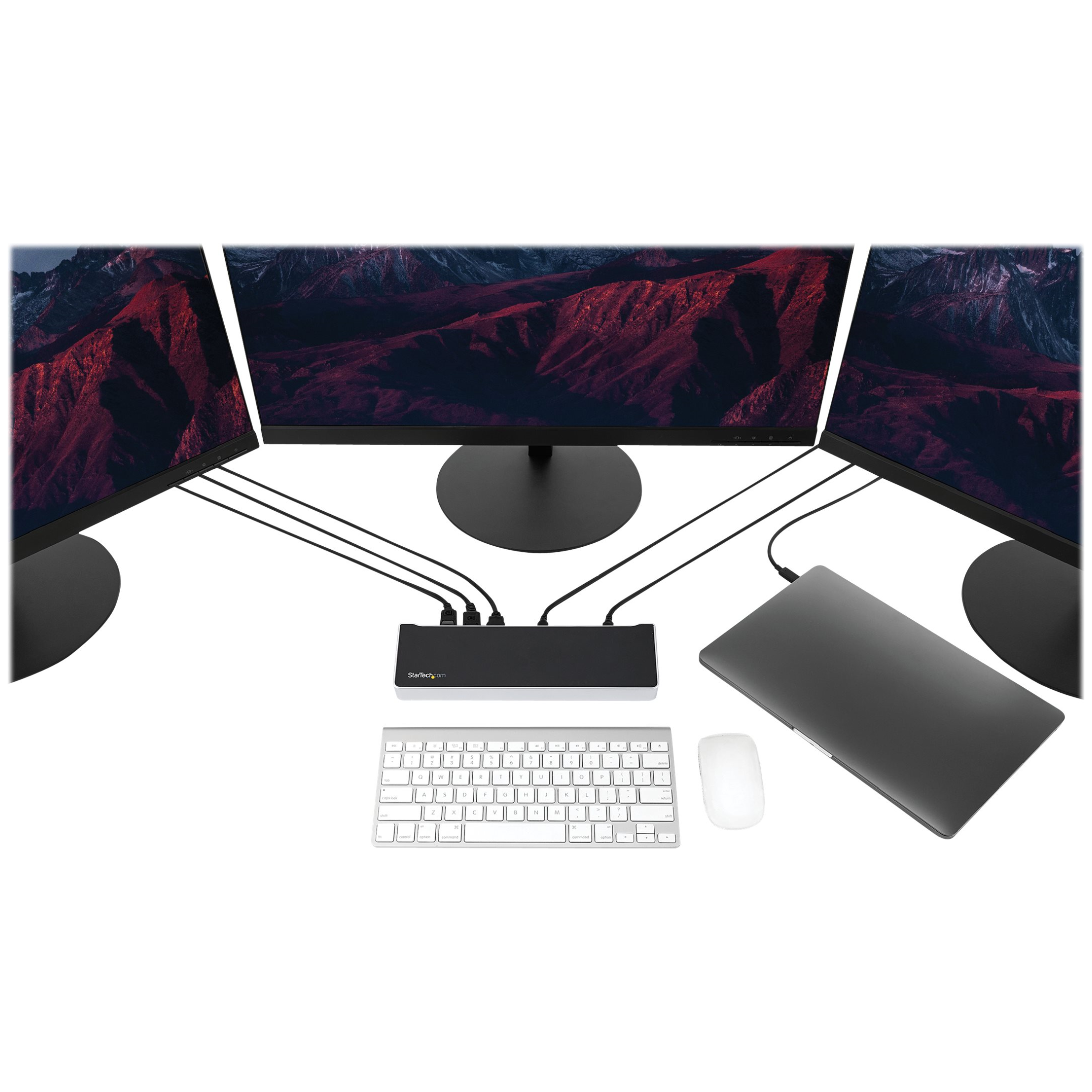 triple monitor dock