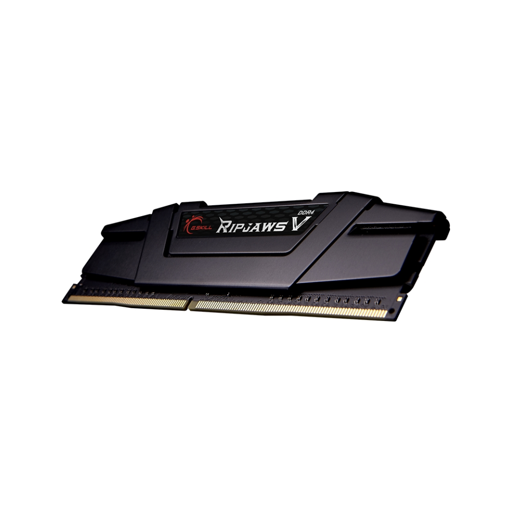 A large main feature product image of G.Skill 32GB Single (1x32GB) DDR4 Ripjaws V C16 3200Mhz - Black