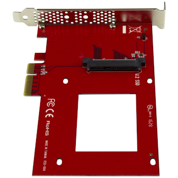 Product image of Startech U.2 to PCIe Adapter - 2.5" U.2 NVMe SSD - SFF-8639 - x4 PCIe - Click for product page of Startech U.2 to PCIe Adapter - 2.5" U.2 NVMe SSD - SFF-8639 - x4 PCIe