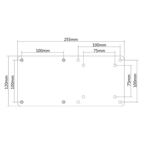 A large main feature product image of Brateck Mounting Bracket For Intel NUC