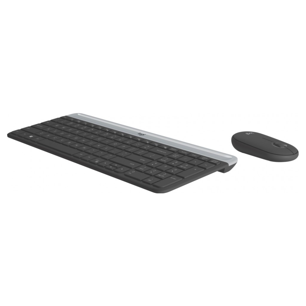 A large main feature product image of Logitech MK470 Slim Wireless Keyboard and Mouse Combo - Graphite