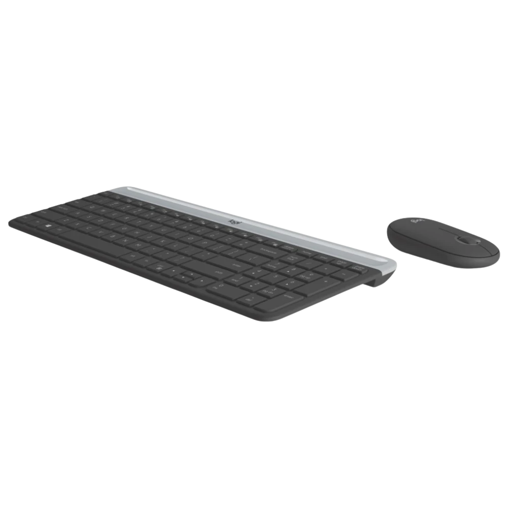 A large main feature product image of Logitech MK470 Slim Wireless Keyboard & Mouse Combo (Graphite)