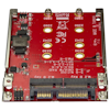 A product image of Startech Dual M.2 to SATA Adapter - M.2 Adapter for 2.5" Bay - RAID