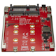 A small tile product image of Startech Dual M.2 to SATA Adapter - M.2 Adapter for 2.5" Bay - RAID
