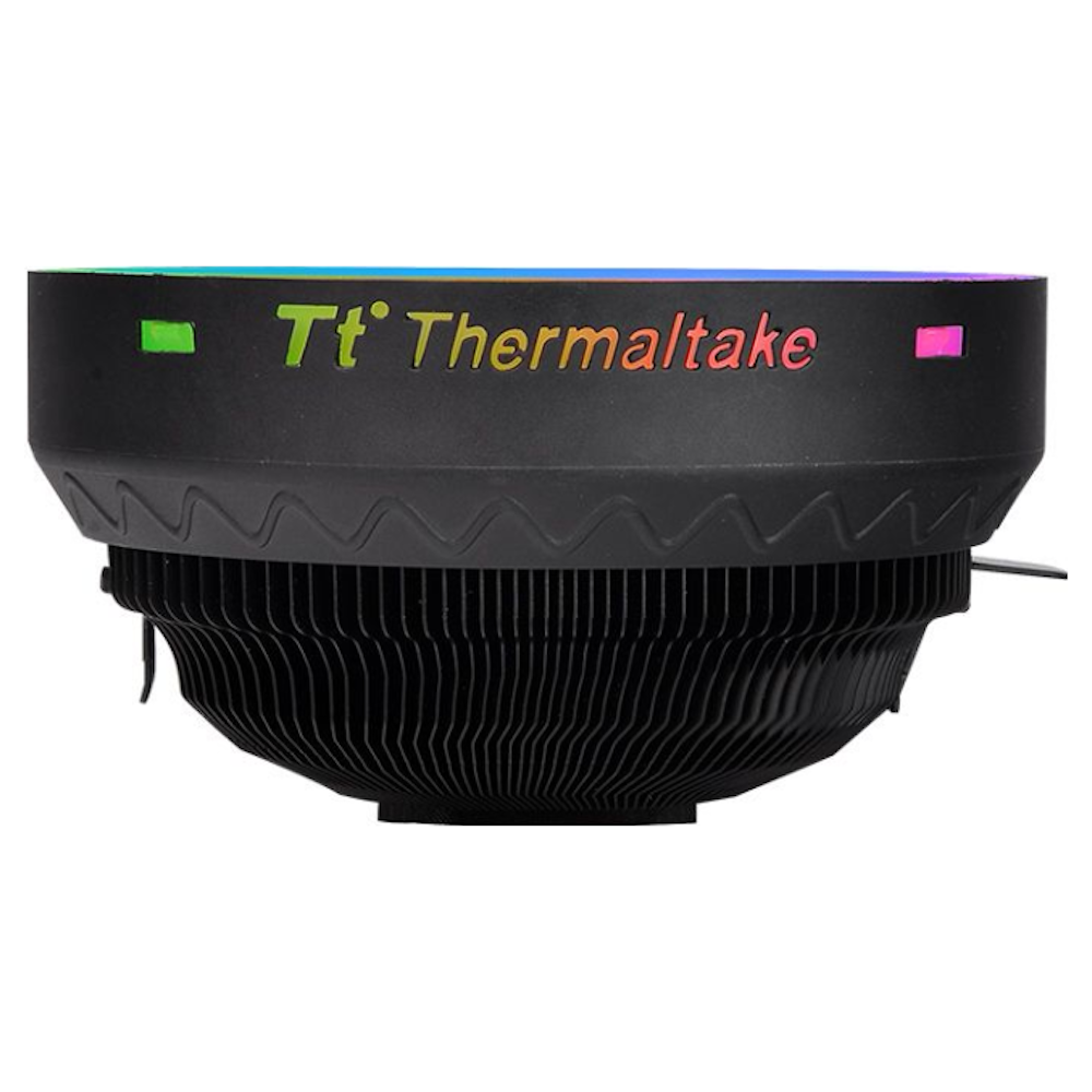 A large main feature product image of Thermaltake UX100 - ARGB Low Profile CPU Cooler