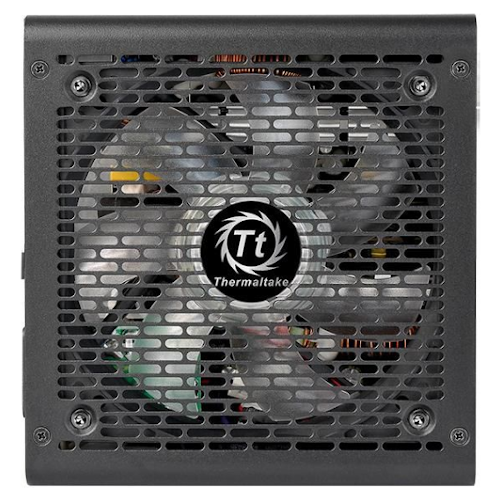 A large main feature product image of Thermaltake Smart BX1 RGB - 550W 80PLUS Bronze ATX PSU