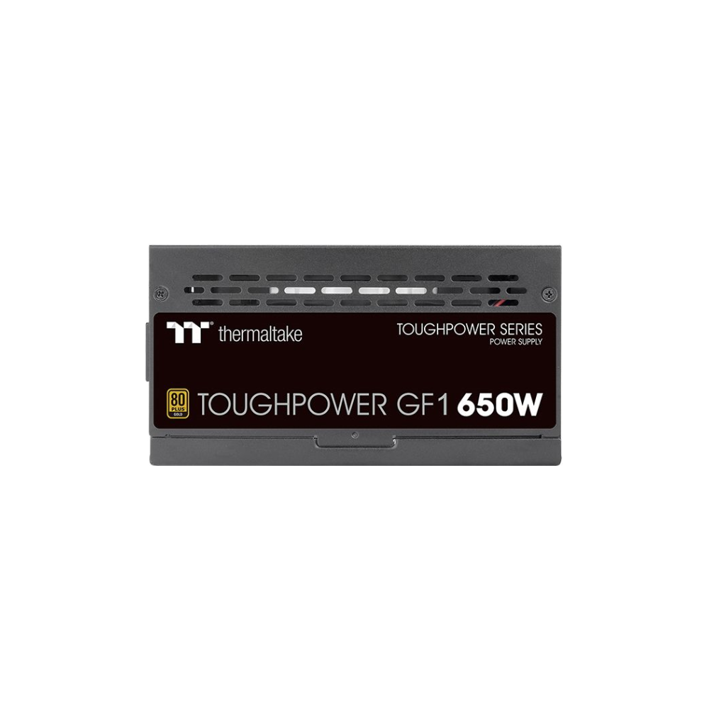 A large main feature product image of Thermaltake Toughpower GF1 - 650W 80PLUS Gold ATX Modular PSU