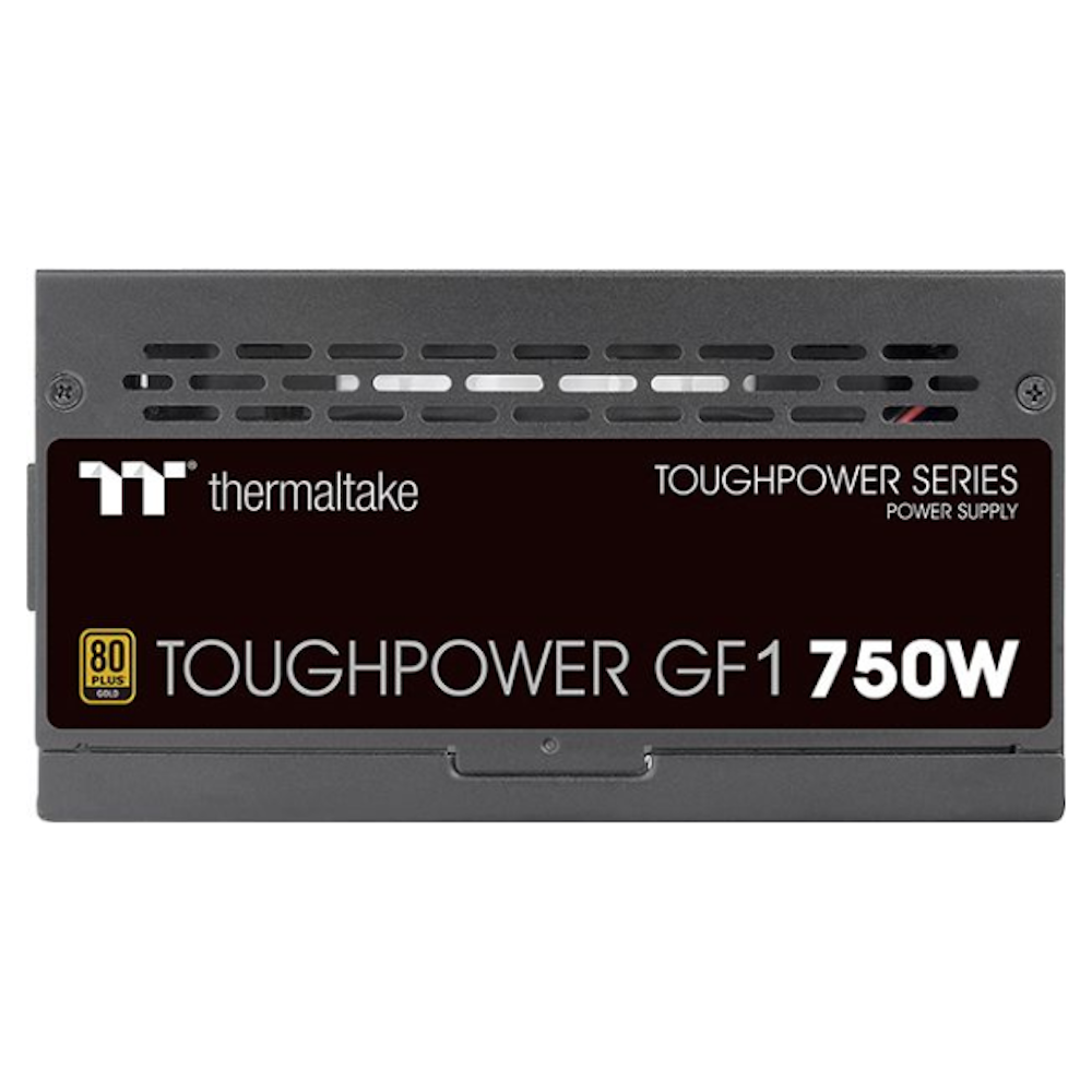 A large main feature product image of Thermaltake Toughpower GF1 - 750W 80PLUS Gold ATX Modular PSU
