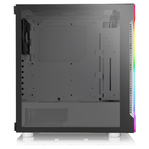 A large main feature product image of Thermaltake H200 Tempered Glass RGB Edition ATX Mid-Tower Snow Case