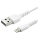A small tile product image of Startech 6.6 ft USB to Lightning Cable - Apple MFi Certified - White