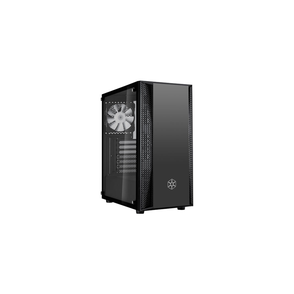 A large main feature product image of SilverStone FARA B1 RGB Mid Tower Chassis w/Tempered Glass Side Panel