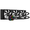 A product image of Corsair iCue H150i RGB Pro XT AIO Liquid CPU Cooler