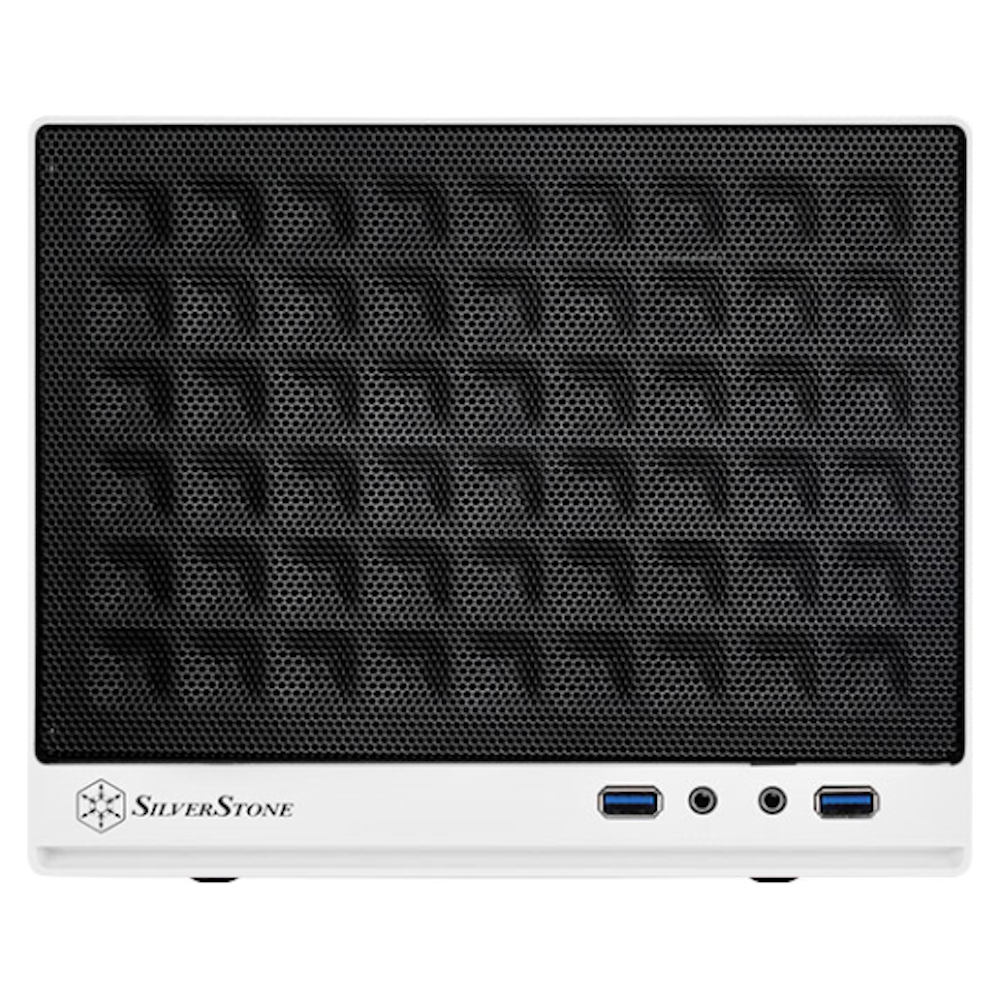 A large main feature product image of SilverStone SG13 SFF Case - White