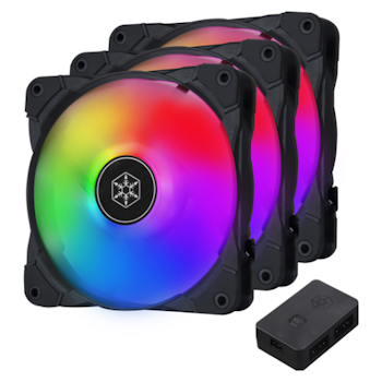 Product image of SilverStone Air Blazer 120i Lite RGB 120mm Fans - 3 Pack - Click for product page of SilverStone Air Blazer 120i Lite RGB 120mm Fans - 3 Pack