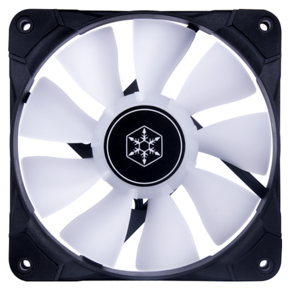 A large main feature product image of SilverStone Air Blazer 120i Lite RGB 120mm Fans - 3 Pack