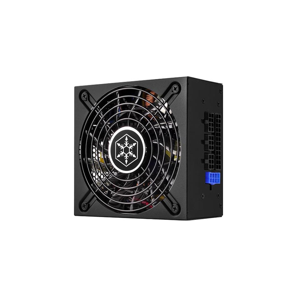 A large main feature product image of SilverStone SX500-LG V2.1 500W Gold SFX Modular PSU