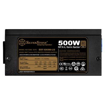 Product image of SilverStone SX500-LG V2.1 500W Gold SFX Modular PSU - Click for product page of SilverStone SX500-LG V2.1 500W Gold SFX Modular PSU