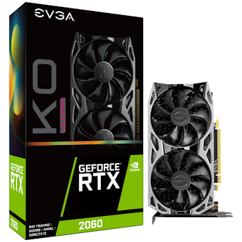 Product image of EVGA GeForce RTX 2060 KO Ultra Gaming 6GB GDDR6 - Click for product page of EVGA GeForce RTX 2060 KO Ultra Gaming 6GB GDDR6