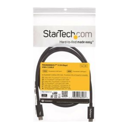A large main feature product image of StarTech Thunderbolt 3 20Gbps USB Type-C Cable - 2m